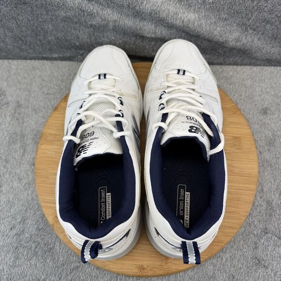 New Balance 608 Shoes Mens Size 12 4E White Leather Walking Sneakers MX608WN5 main image 11